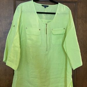 Ellen Tracy Linen Top